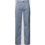 Blaue Unifarbene 5-Pocket Hosen mit Reißverschluss aus Baumwollmischung für Herren 