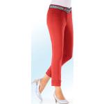 Ziegelrote bader 5-Pocket Hosen mit Reißverschluss aus Baumwolle für Damen Größe XL 