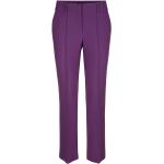 Violette Unifarbene CAMBIO Nachhaltige Bundfaltenhosen für Damen Größe XS Weite 44, Länge 34 