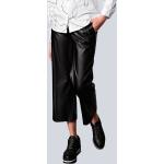 Reduzierte Schwarze Unifarbene Rosner Damenculottes & Damenhosenröcke mit Reißverschluss aus Kunstleder Größe XS Weite 44 