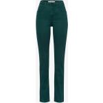 Reduzierte Unifarbene Brax Mary 5-Pocket Hosen mit Reißverschluss für Damen Größe S Große Größen 