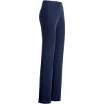 Mitternachtsblaue Palazzo-Hosen aus Polyester für Damen Größe M 