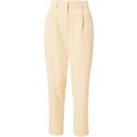 Pastellgelbe Unifarbene 7/8-Hosen mit Reißverschluss aus Polyester für Damen Größe S Große Größen 