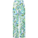 Bunte Blumenmuster Elegante Raffaello Rossi Bundfaltenhosen mit Reißverschluss aus Leinen maschinenwaschbar für Damen Größe XL 