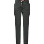 Schwarze Unifarbene CECIL Scarlett Ankle-Jeans aus Denim für Damen Größe XS Weite 32, Länge 34 
