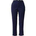 Reduzierte Marineblaue Unifarbene Loose Fit GAP Palazzo-Hosen mit Reißverschluss für Damen Übergrößen Große Größen 