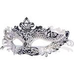 Reduzierte Silberne Venezianische Masken für Damen Einheitsgröße 