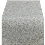 Tischläufer HOSSNER - HOMECOLLECTION "Kavala" Tischdecken braun (weiß, braun) Gartentischdecken