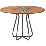 HOUE - CIRCLE Tisch Aluminium - braun, rund, Holz,Metall,Stein - Bambus (703) Ø 110 cm