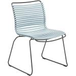 Hellblaue Moderne Houe Gartenstühle Metall aus Polyrattan Outdoor Breite 50-100cm, Höhe 0-50cm, Tiefe 50-100cm 