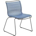 Blaue Moderne Houe Gartenstühle Metall pulverbeschichtet aus Polyrattan Outdoor Breite 50-100cm, Höhe 0-50cm, Tiefe 50-100cm 
