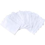 Weiße Elegante Stofftaschentücher aus Baumwolle für Damen zur Hochzeit 