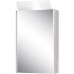 Silberne Spiegelschränke aus Glas Breite 0-50cm 
