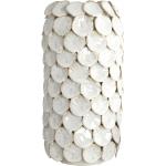 Weiße 30 cm House Doctor Vasen & Blumenvasen aus Steingut 