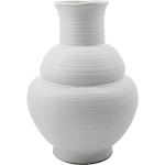 Weiße Skandinavische 29 cm House Doctor Organische Vasen & Blumenvasen 29 cm aus Steingut 