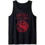 Schwarze House of the Dragon Haus Targaryen Tank-Tops für Herren Größe S für den für den Sommer 