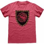 Rote House of the Dragon Haus Targaryen T-Shirts für Herren Größe L 