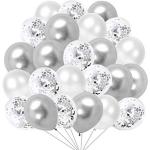 Silberne Luftballons aus Silber 60-teilig 