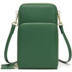 Dunkelgrüne Mini-Bags mit Handyfach für Damen 