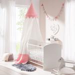 Rosa Moderne Himmel für Baby- & Kinderbetten aus Baumwolle 
