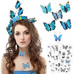 Blaue Schmetterling-Kostüme für Kinder 