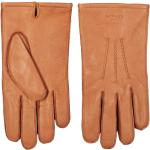 Reduzierte Beige Gefütterte Handschuhe aus Leder für Herren Größe XL für den für den Winter 