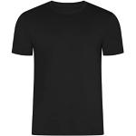 Reduzierte Schwarze Kurzärmelige HRM Bio Nachhaltige V-Ausschnitt T-Shirts aus Baumwolle enganliegend für Herren Größe 5 XL 