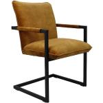 Reduzierte Gelbe Freischwinger Stühle aus Textil Breite 50-100cm, Höhe 50-100cm, Tiefe 50-100cm 