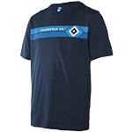Blaue Hamburger SV Bio T-Shirts aus Baumwolle für Herren Größe L 