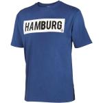 Blaue Bestickte Hamburger SV T-Shirts aus Baumwolle für Herren Größe 3 XL 