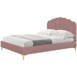 Pinke Art Deco Queensize Betten 140x200 