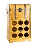 Braune Antike Weinregale & Flaschenregale aus Holz Breite 0-50cm, Höhe 50-100cm, Tiefe 0-50cm 