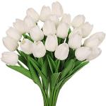 Reduzierte Weiße Künstliche Tulpen 24-teilig 