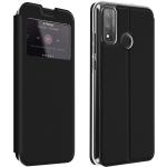 Schwarze Huawei P Smart Cases 2020 Art: Flip Cases aus Kunstleder mit Sichtfenster 