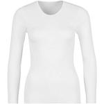 HUBER Damen Huber Damen Shirt Langarm Cotton Fine Rib Unterhemd, Weiß, 36 EU