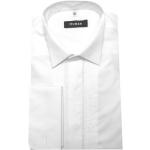 Weiße Unifarbene Kläppchenkragen Regular Fit Hemden aus Baumwollmischung für Herren Größe 3 XL 