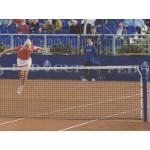 Huck Tennisnetz, PE-Flechtleine 3 mm (handgestrickt) mit Doppelreihen Farbe Schwarz