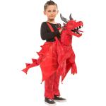 Rote Buttinette Drachenkostüme aus Polyester für Kinder Einheitsgröße 