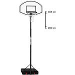 Hudora Unisex Jugend Hornet XXL Basketballkorb, Multicolor, 260-305 cm