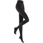 Schwarze Hudson Strümpfe Strickstrumpfhosen aus Baumwollmischung für Damen Größe 43 