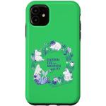 Hülle für iPhone 11 Moomin Garden Life In Moominvalley Blaudruck