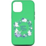 Hülle für iPhone 14 Moomin Garden Life In Moominvalley Blaudruck