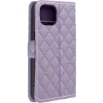 Violette Gesteppte Elegante iPhone 15 Hüllen Art: Flip Cases gepolstert 