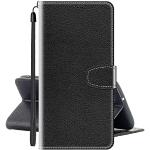 Schwarze Nokia 6.1 Plus Cases Art: Flip Cases mit Bildern aus Leder klappbar 