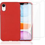 Rote iPhone XR Cases mit Schutzfolie 