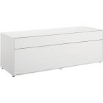 Weiße Hülsta Kleinmöbel lackiert aus Kunststoff mit Schublade Breite 100-150cm, Höhe 100-150cm, Tiefe 0-50cm 