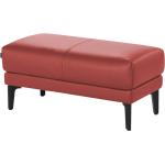 hülsta Sofa Polsterbank aus Leder HS 450 - rot - Materialmix - 93 cm - 45 cm - 48 cm - Polstermöbel > Hocker