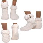 Weiße Antonio Anti-Rutsch-Socken aus Polyester maschinenwaschbar für Damen Größe 39 