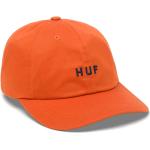 Orange Streetwear HUF Herrenschirmmützen aus Baumwolle für den für den Herbst 