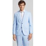 Hellblaue Unifarbene HUGO BOSS HUGO Businesskleidung für Herren Übergröße 3-teilig 